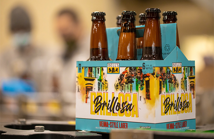 A 6-pack of Brillosa after packing in the Bottling Hall.