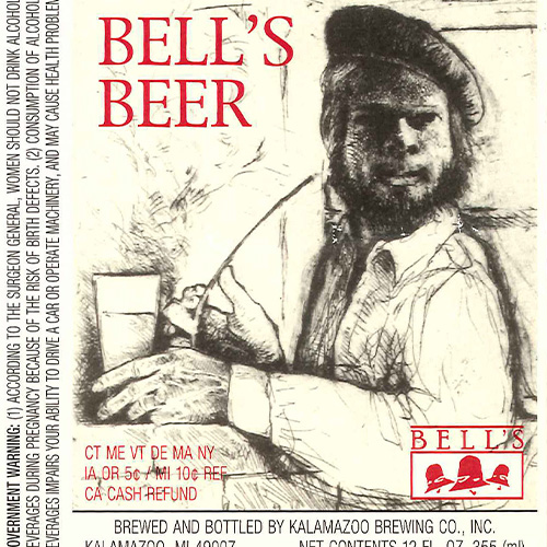 the old label of Bell's Beer from beer history