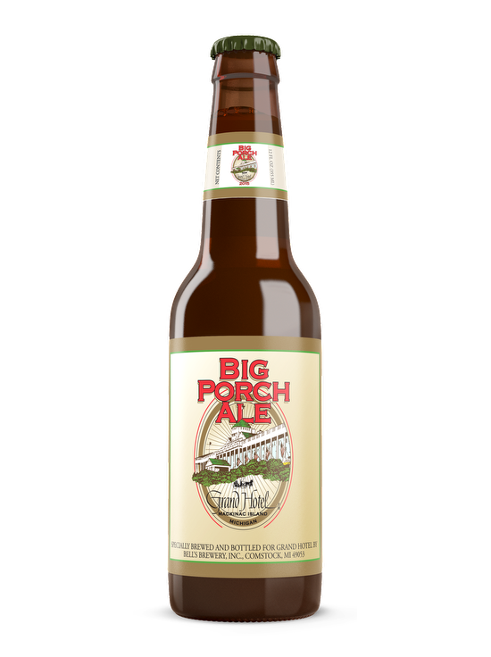 A bottle of Big Porch Ale