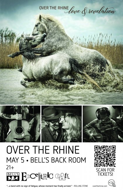 a poster for Over the Rhine performing at Bell’s Eccentric Cafe on May 5th