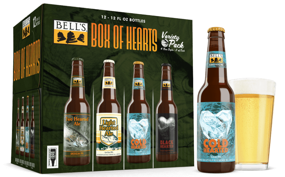 Variety Pack Box of Hearts Bell's Brewery