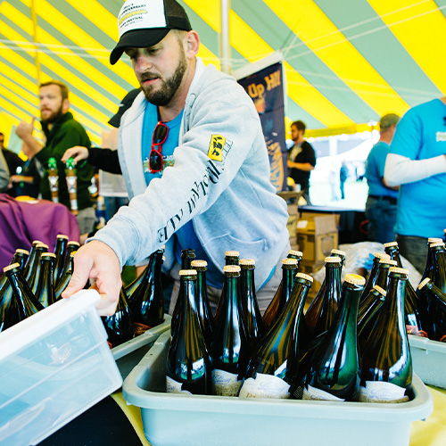 special bottles of beer at the bells funvitational 30th anniversary beer festival