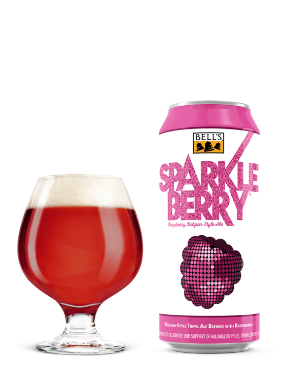 Sparkleberry is packaged in tall cans.