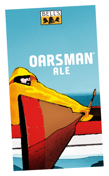 BELL'S BREWING Michigan ~ NEW ~ 16 x 9 OARSMAN ALE Beer Advertising Sign HOPSLAM 