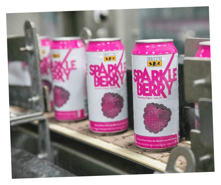 Cans of sparkleberry