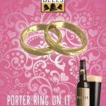 A bottle and pint of Porter with the text "Porter Ring on It"