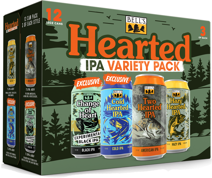 Hearted Variety 12 pack with 12oz beers