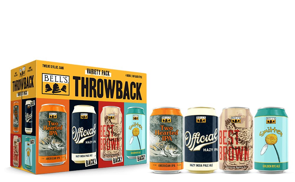 Bell's Hearted Variety Pack box with one of each can in front.